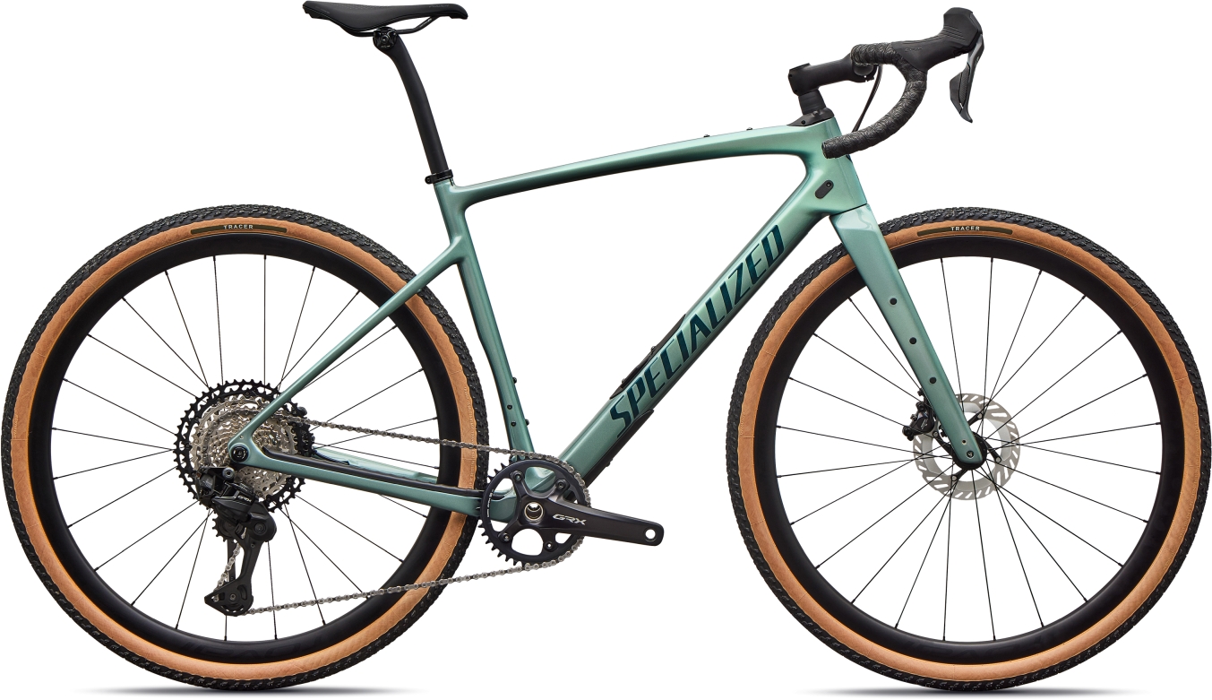 Specialized Diverge 4 Expert Di2 fjord metallic/emerald metallic Barva: modrozelená, Velikost: 49 cm
