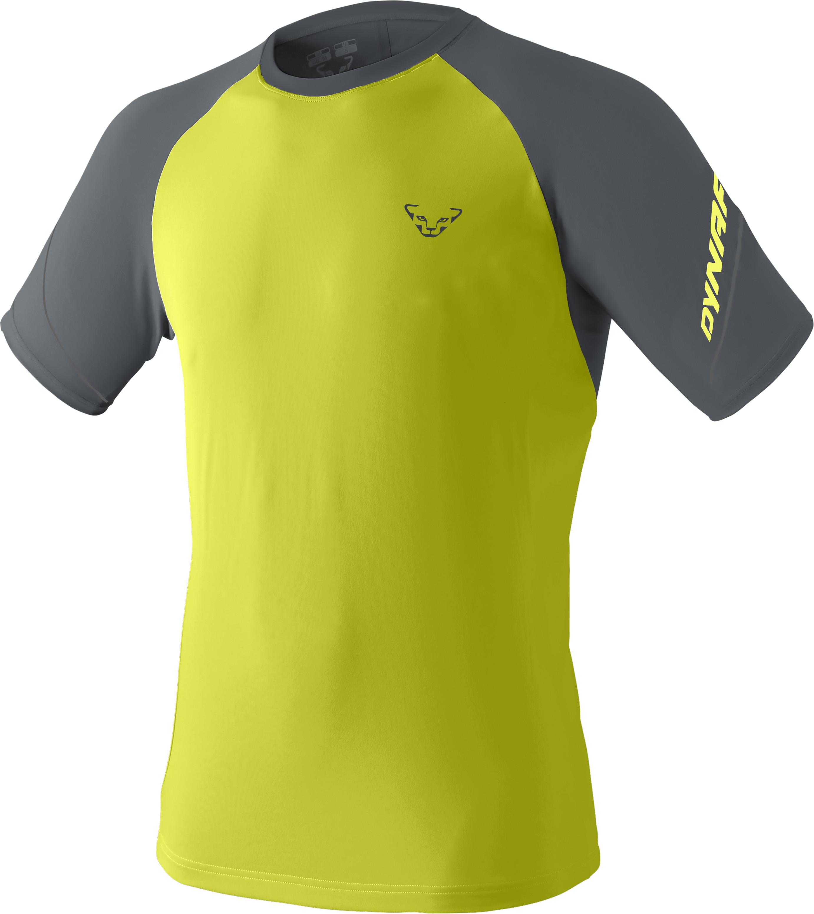 Triko Dynafit Alpine Pro SS TEE ultra yellow/5A32 Barva: žlutá / šedá, Velikost: L