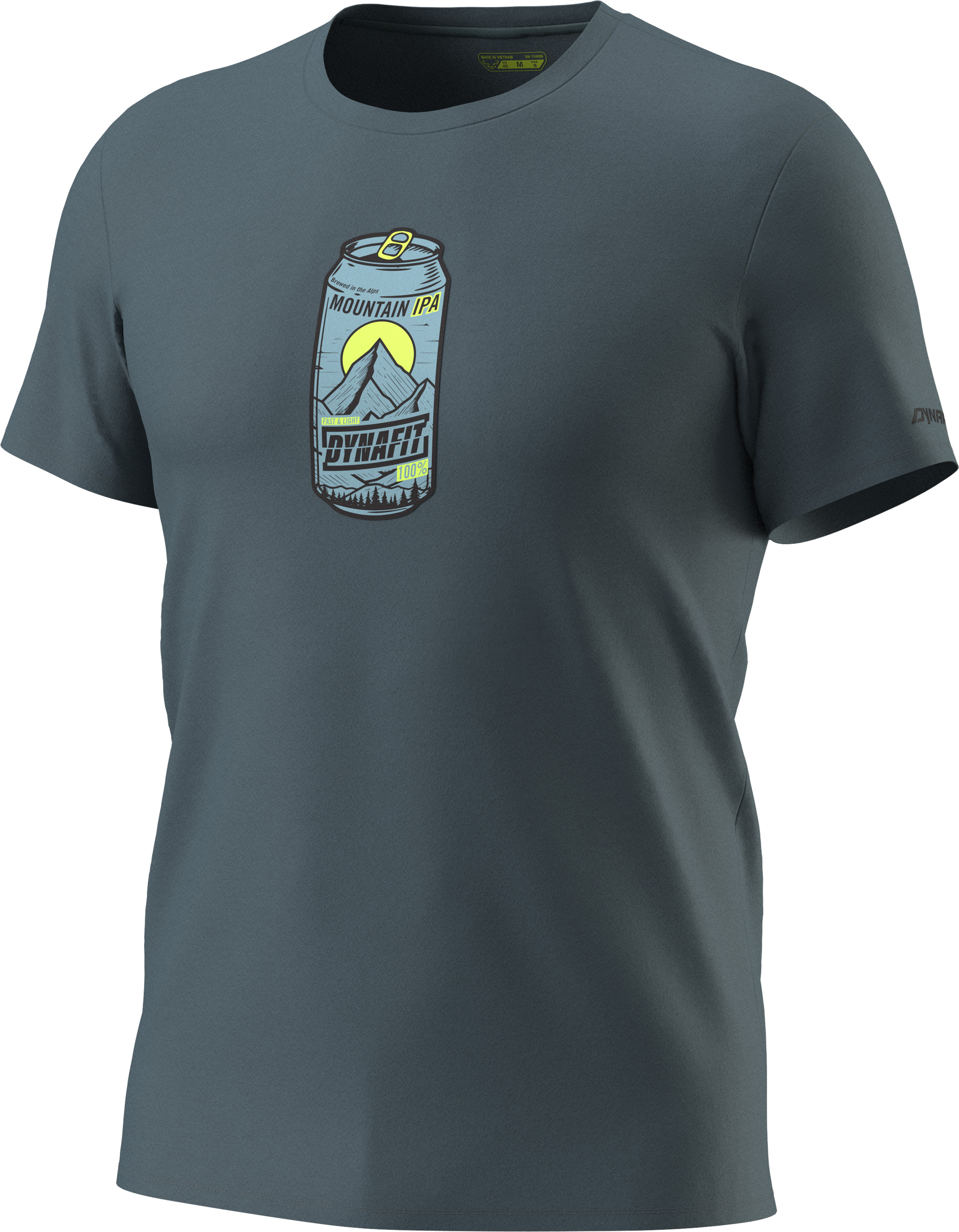 Triko Dynafit Graphic Cotton S/S TEE cinder/beer can Barva: šedá, Velikost: M