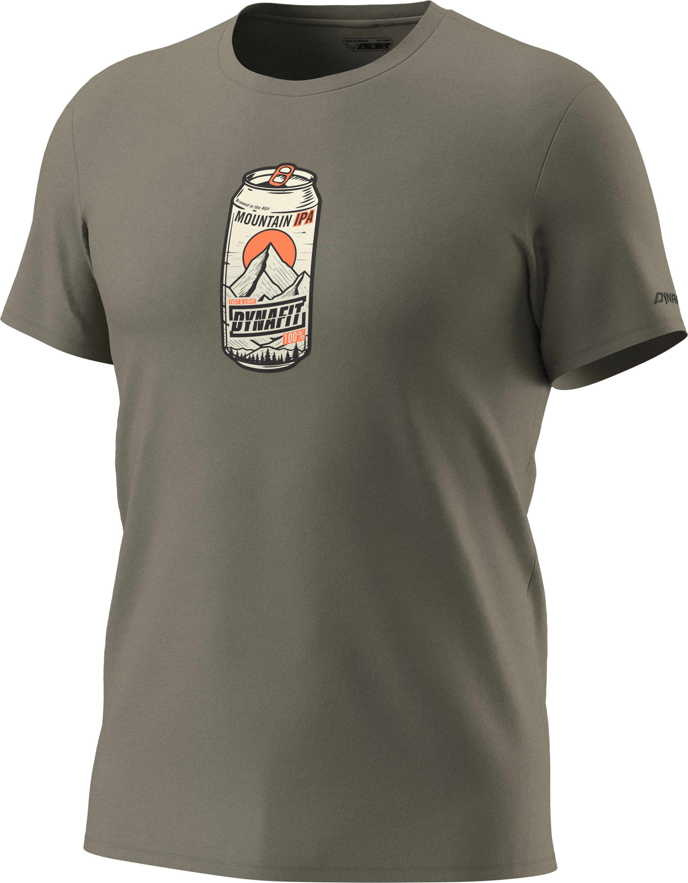 Triko Dynafit Graphic Cotton S/S TEE fallen rock/beer can Barva: khaki, Velikost: S