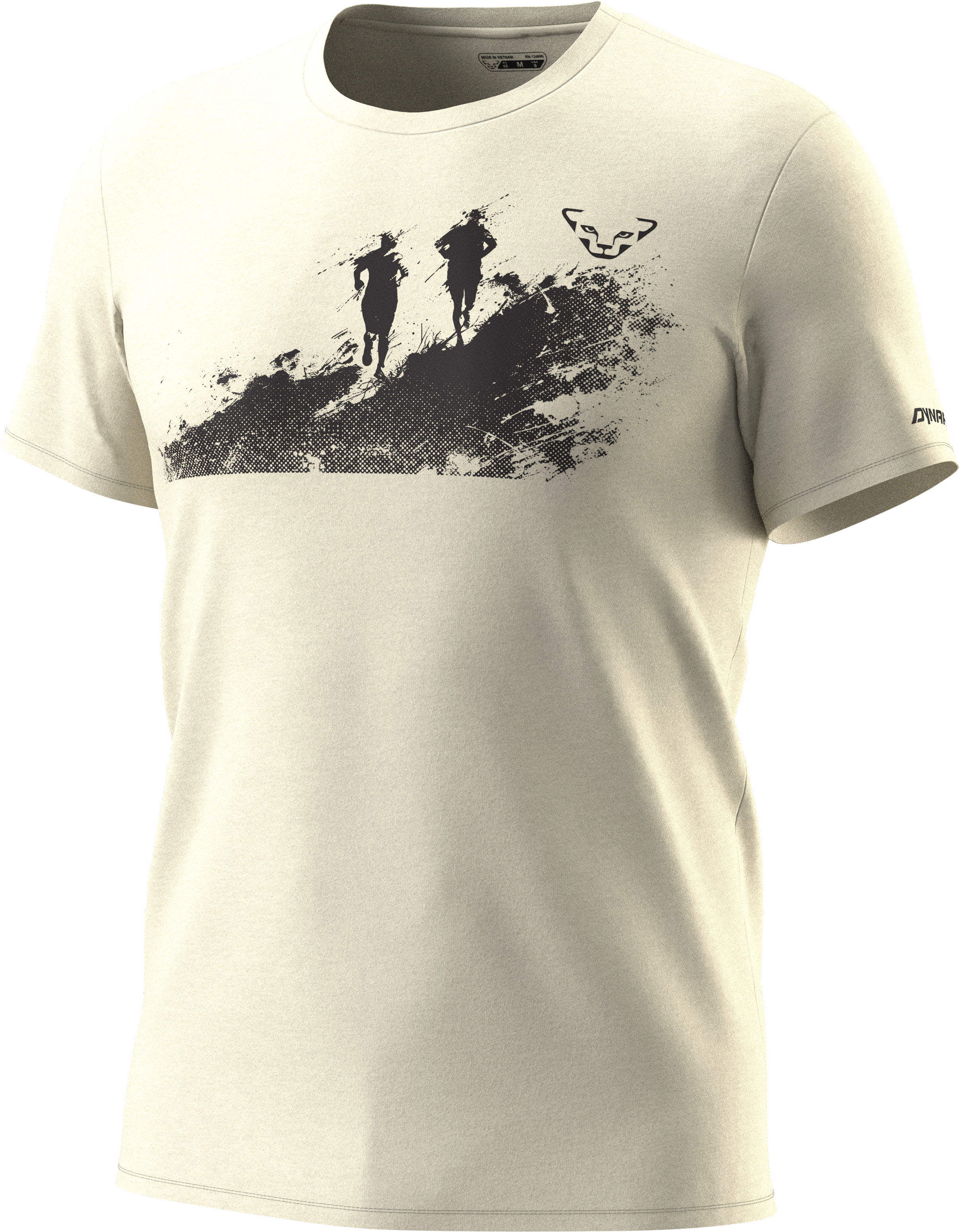 Triko Dynafit Graphic Cotton S/S TEE overcast/runners Barva: krémová, Velikost: XL