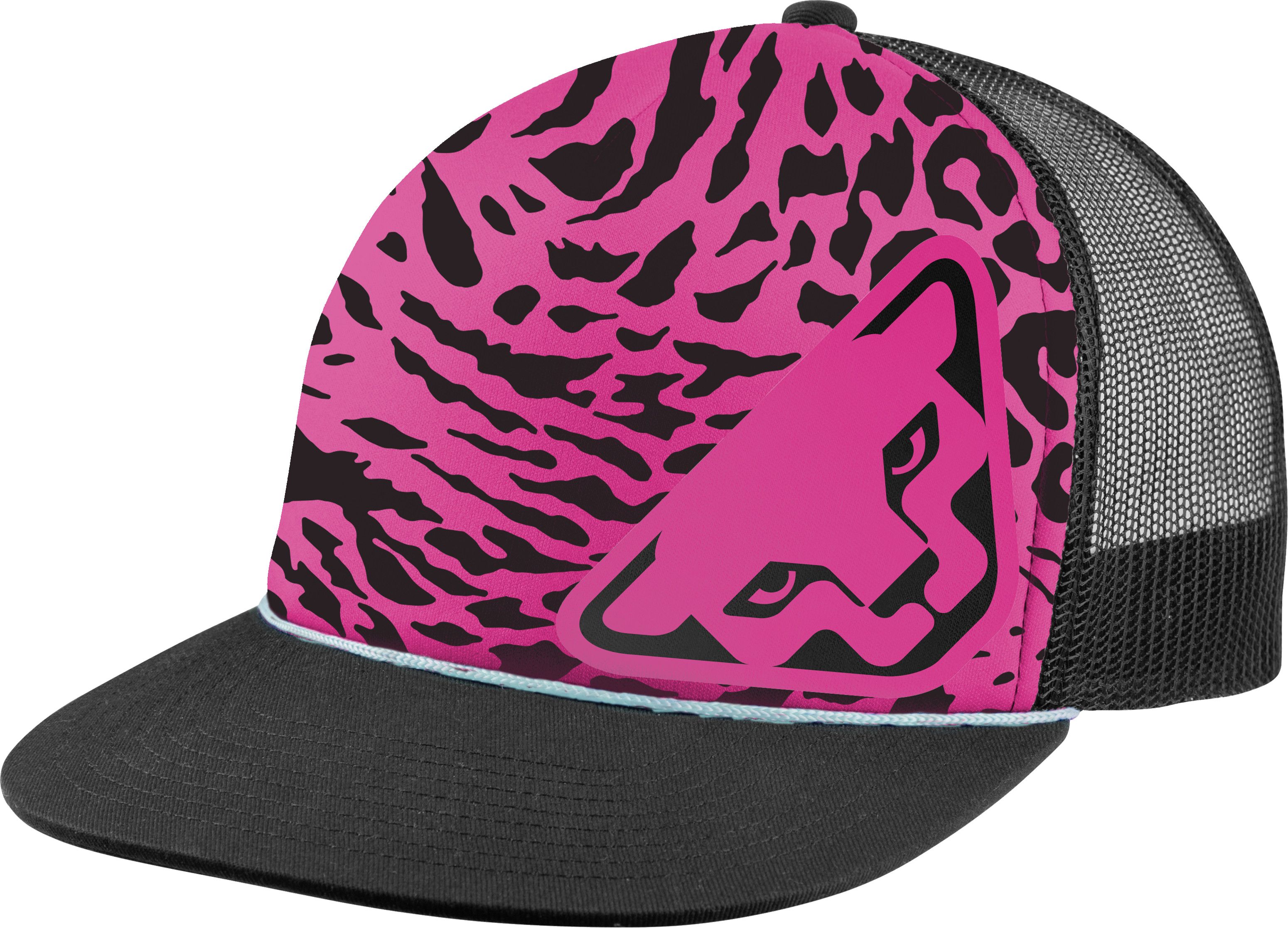Dynafit Graphic Trucker Cap pink glo/LEO Barva: růžová / černá, Velikost: UNI