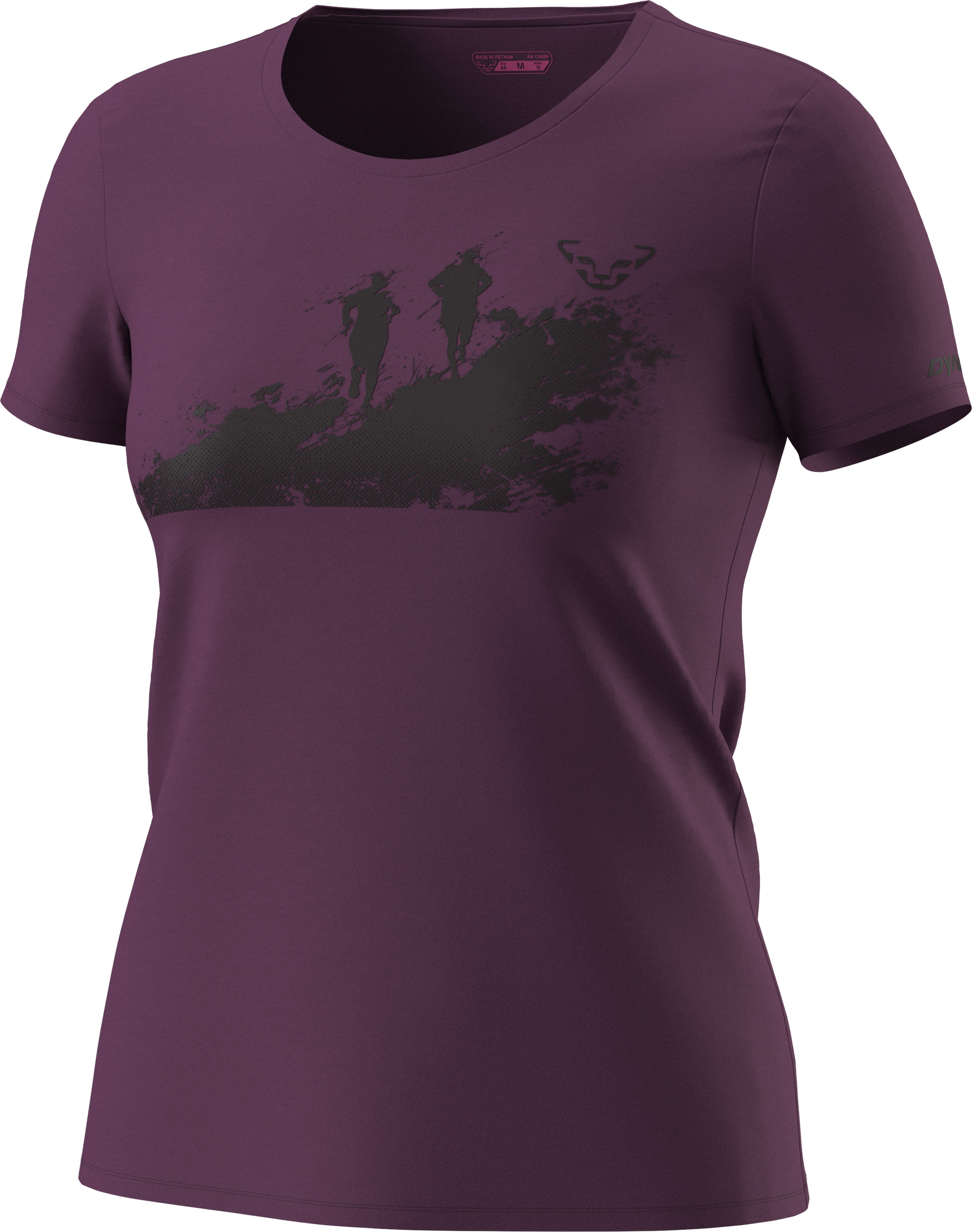 Triko Dynafit Graphic Cotton W S/S Tee amaranth/runeers Barva: fialová, Velikost: XS