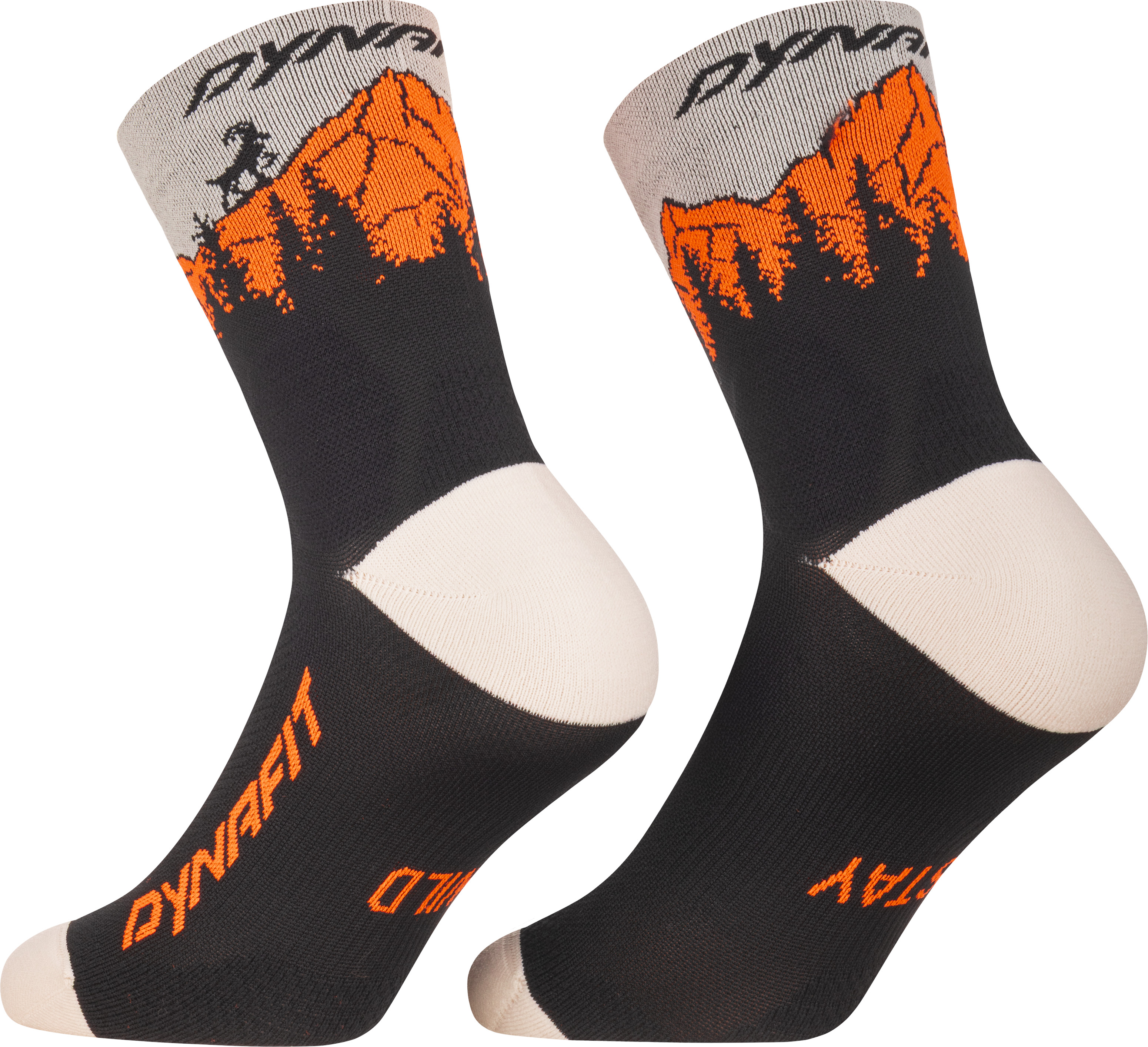 Ponožky Dynafit Traverse Mid black out/ultra orange Barva: oranžová / černá, Velikost: 35-38