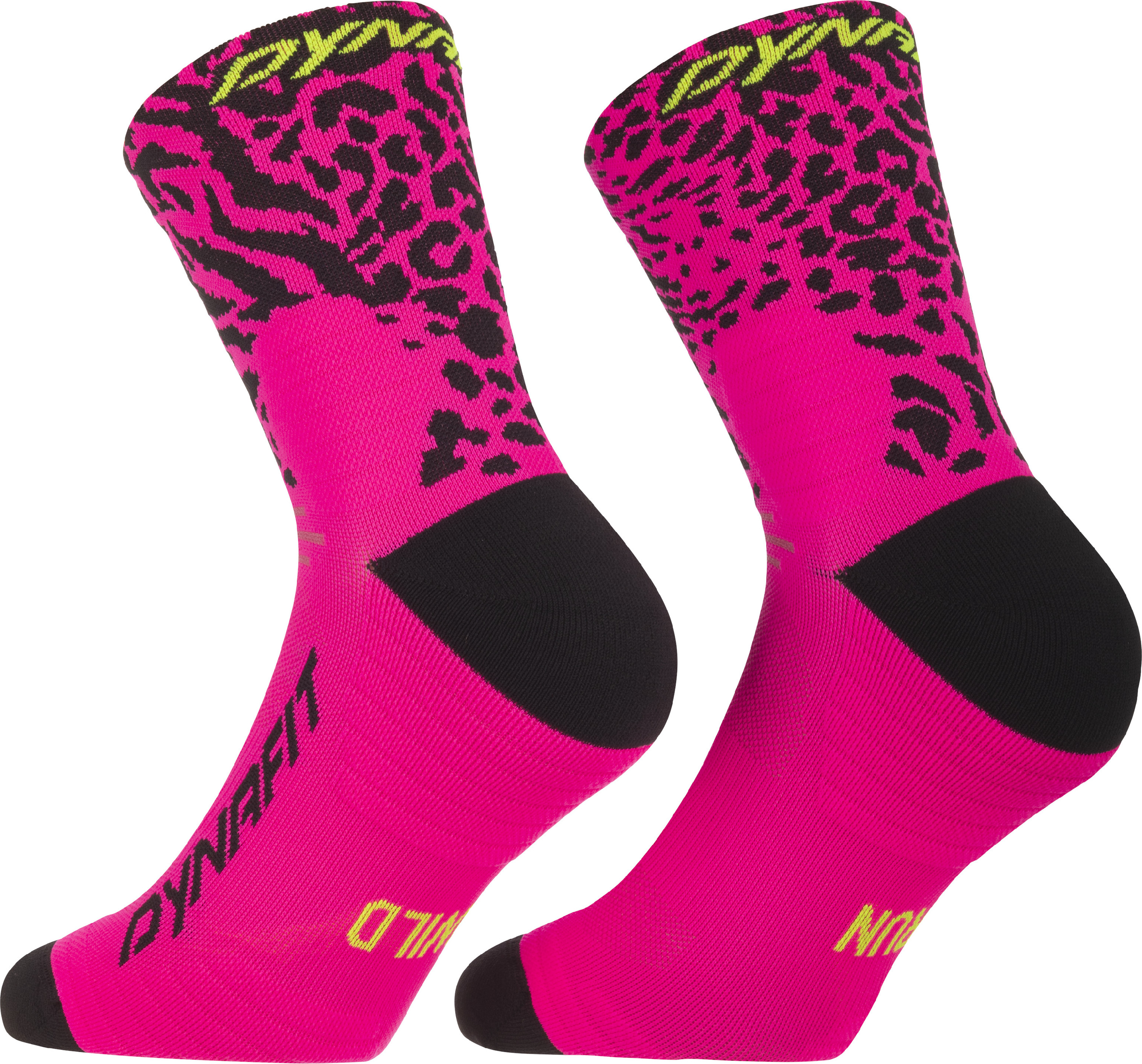 Ponožky Dynafit Run Wild Mid pink glo Barva: růžová / černá, Velikost: 39-42