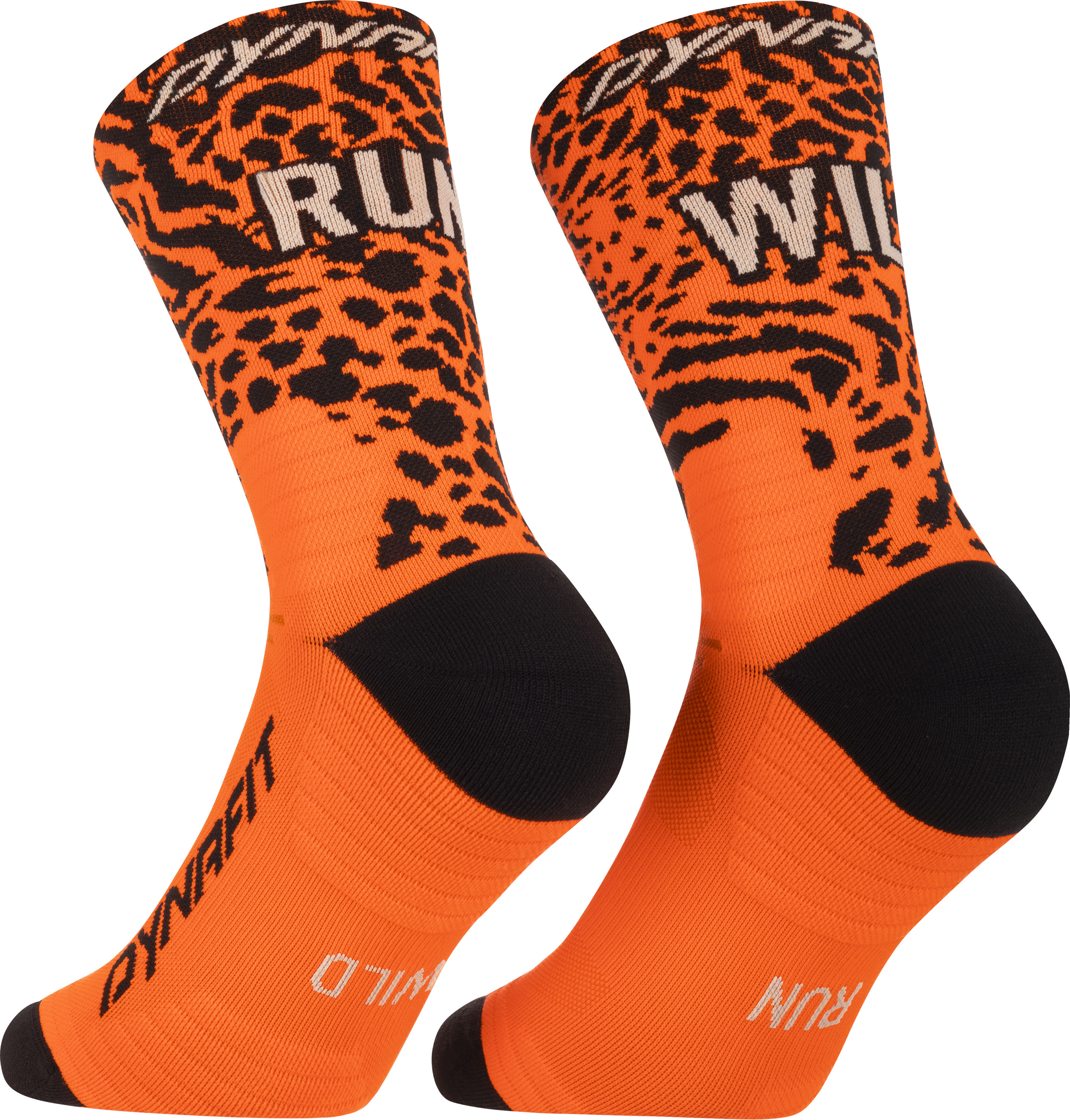 Ponožky Dynafit Run Wild Crew ultra orange Barva: oranžová / černá, Velikost: 43-46