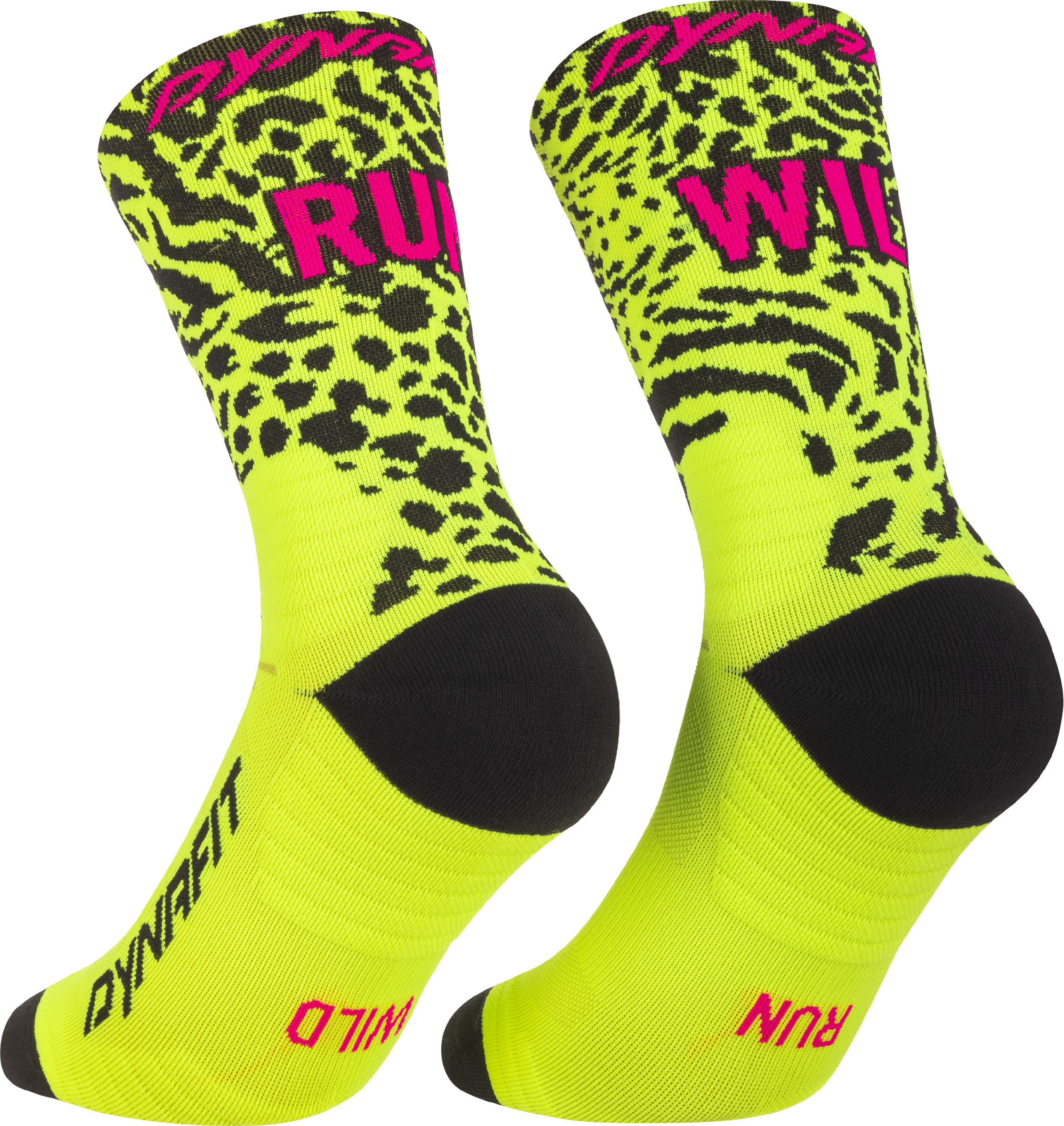 Ponožky Dynafit Run Wild Crew ultra yellow Barva: žlutá / černá, Velikost: 39-42