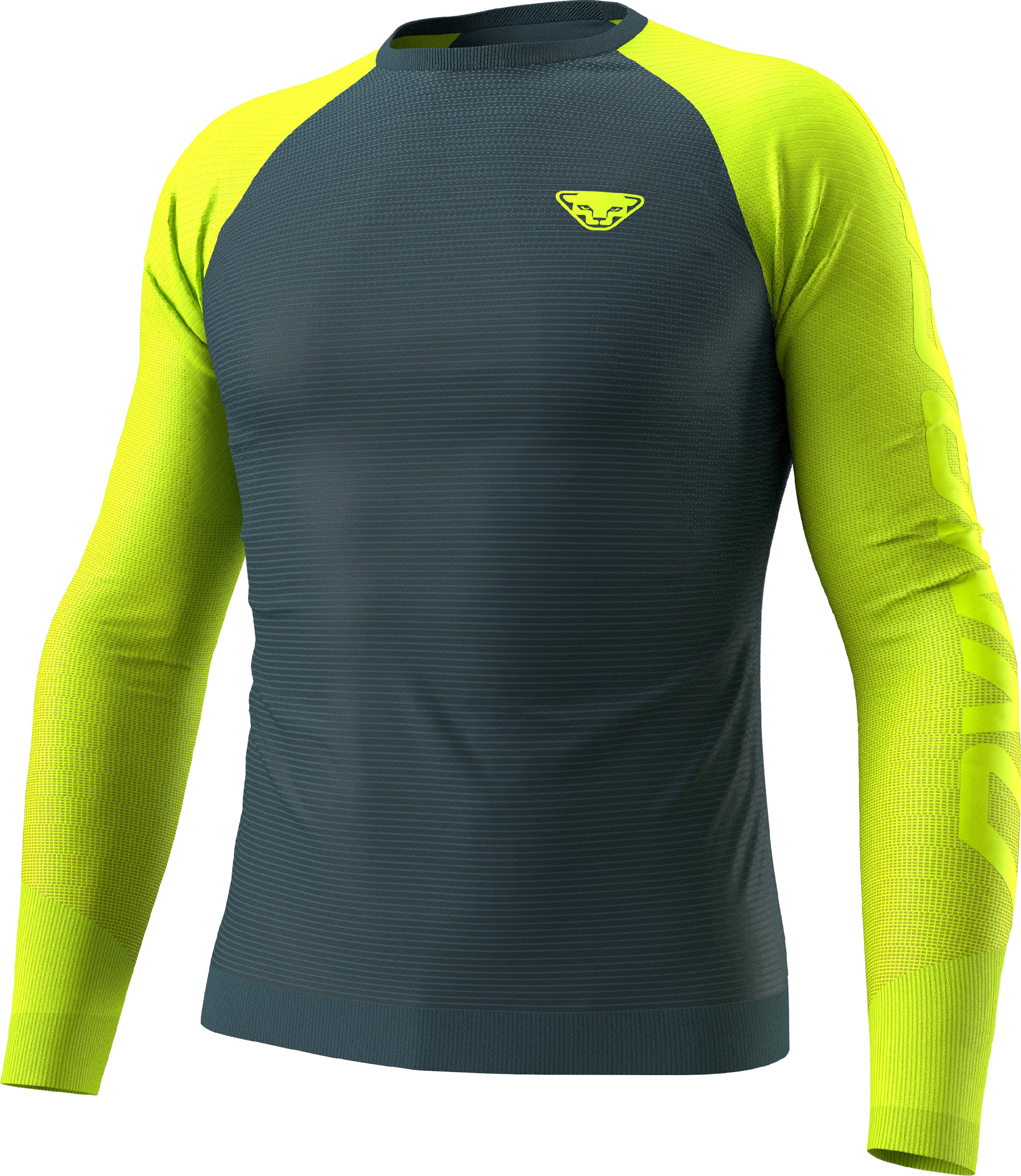 Tričko s dlouhým rukávem Dynafit Ultra S-Tech ultra yellow Barva: šedá / žlutá, Velikost: S / M