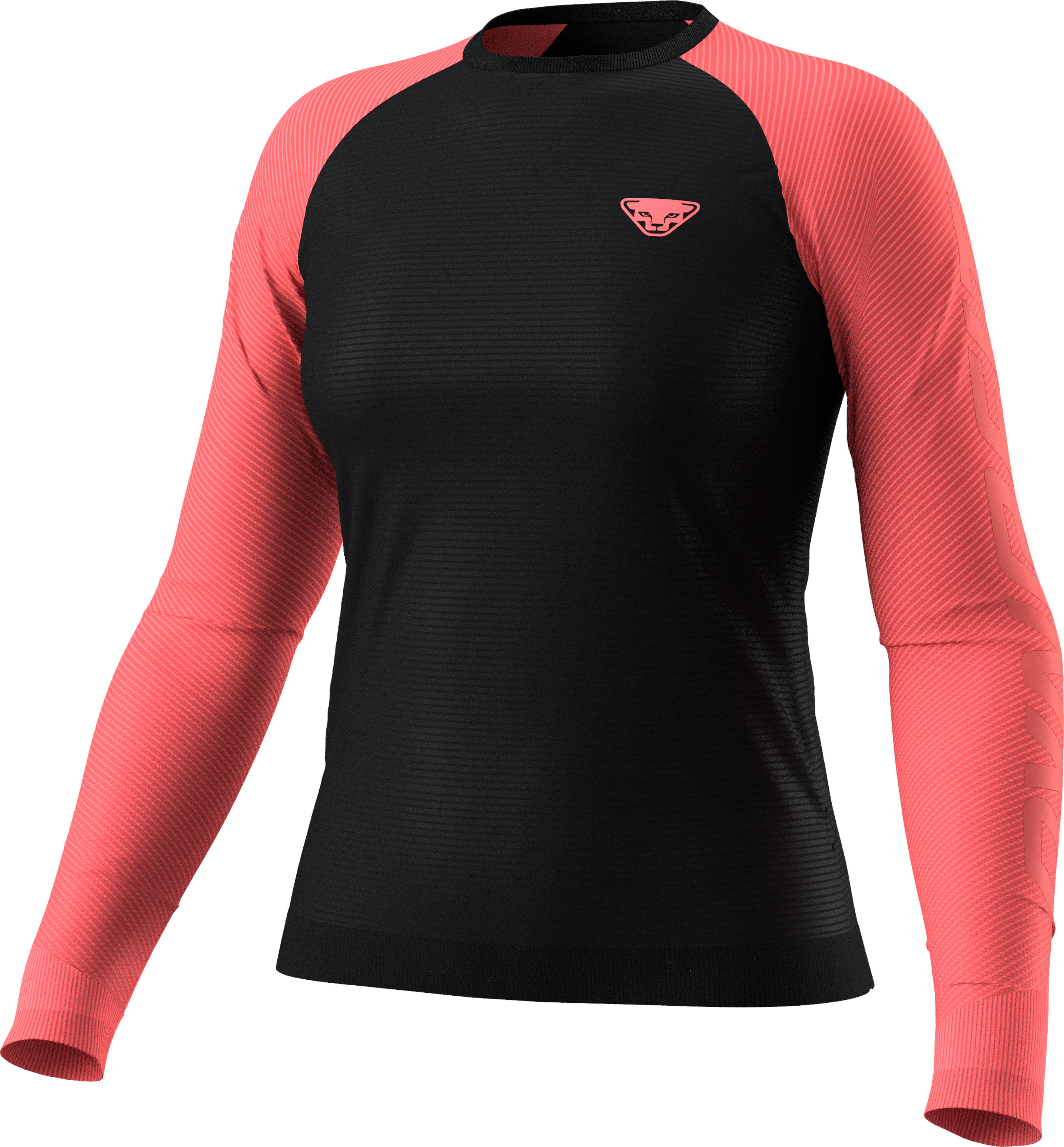Tričko s dlouhým rukávem Dynafit Ultra S-Tech W cabana Barva: černá / korálová, Velikost: M / L