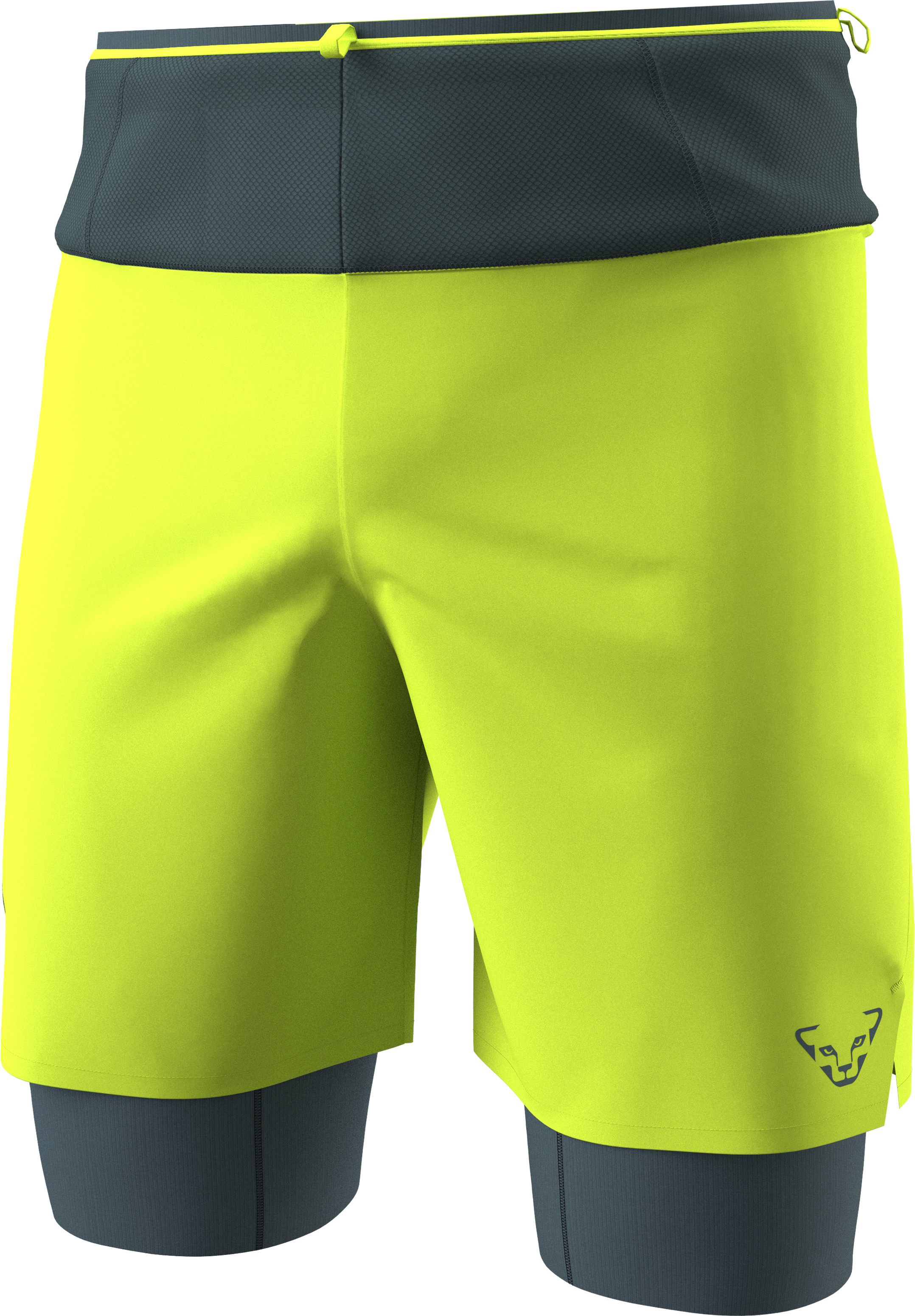 Kraťasy Dynafit Ultra 2/1 ultra yellow Barva: žlutá / šedá, Velikost: L