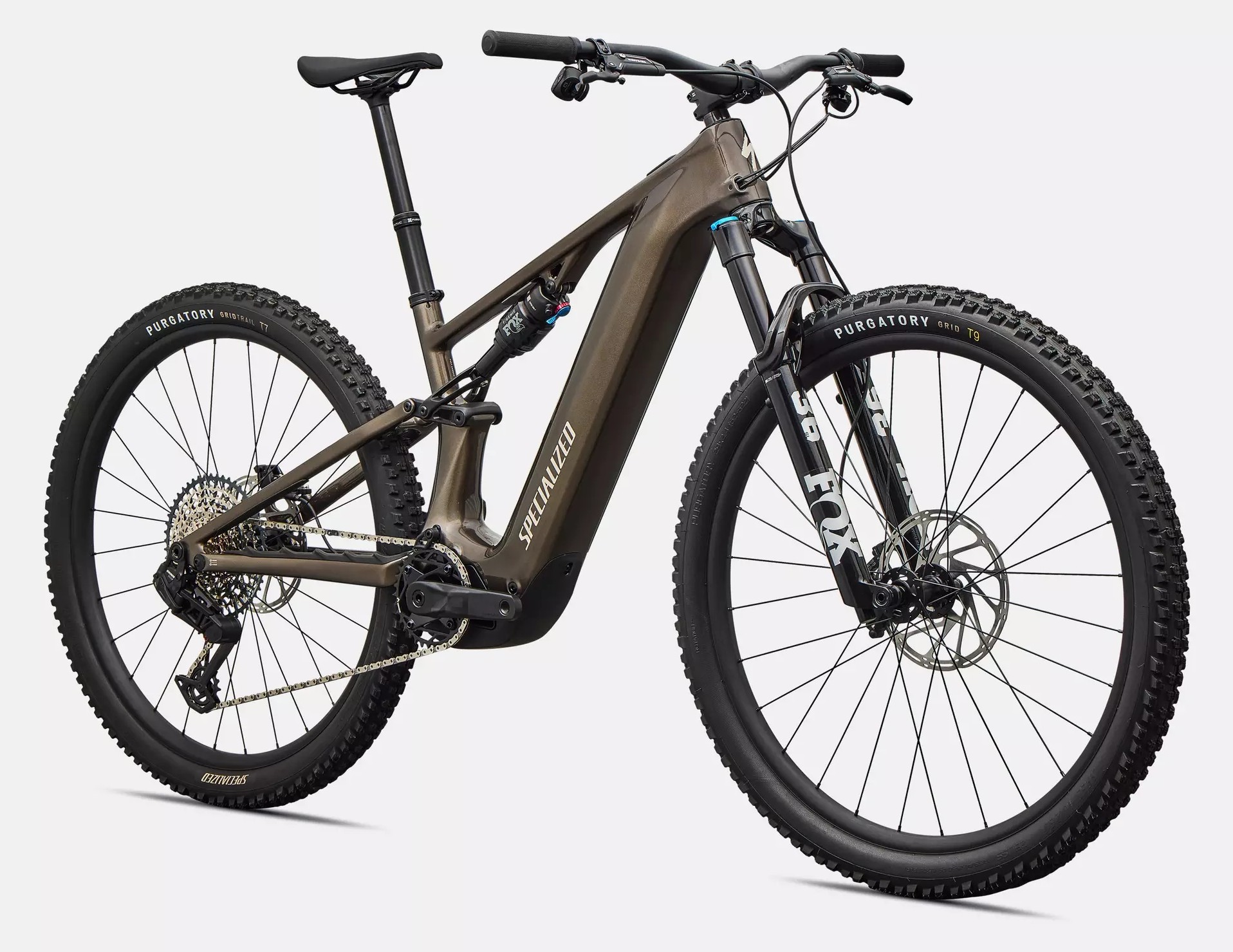 Specialized Turbo Levo R Comp gloss gunmetal/white mountains Barva: hnědá, Velikost: S6