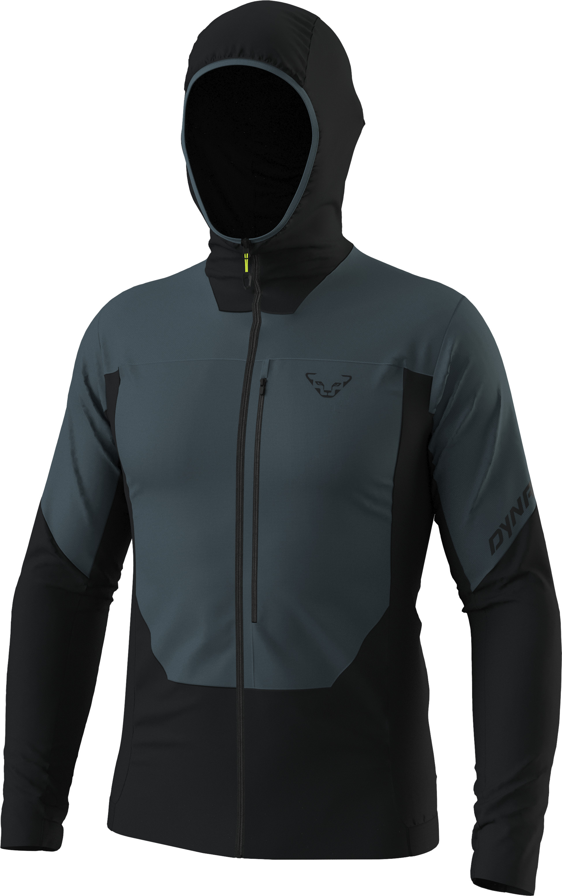 Bunda Dynafit Traverse Insulation Hooded cinder Barva: šedá / černá, Velikost: M