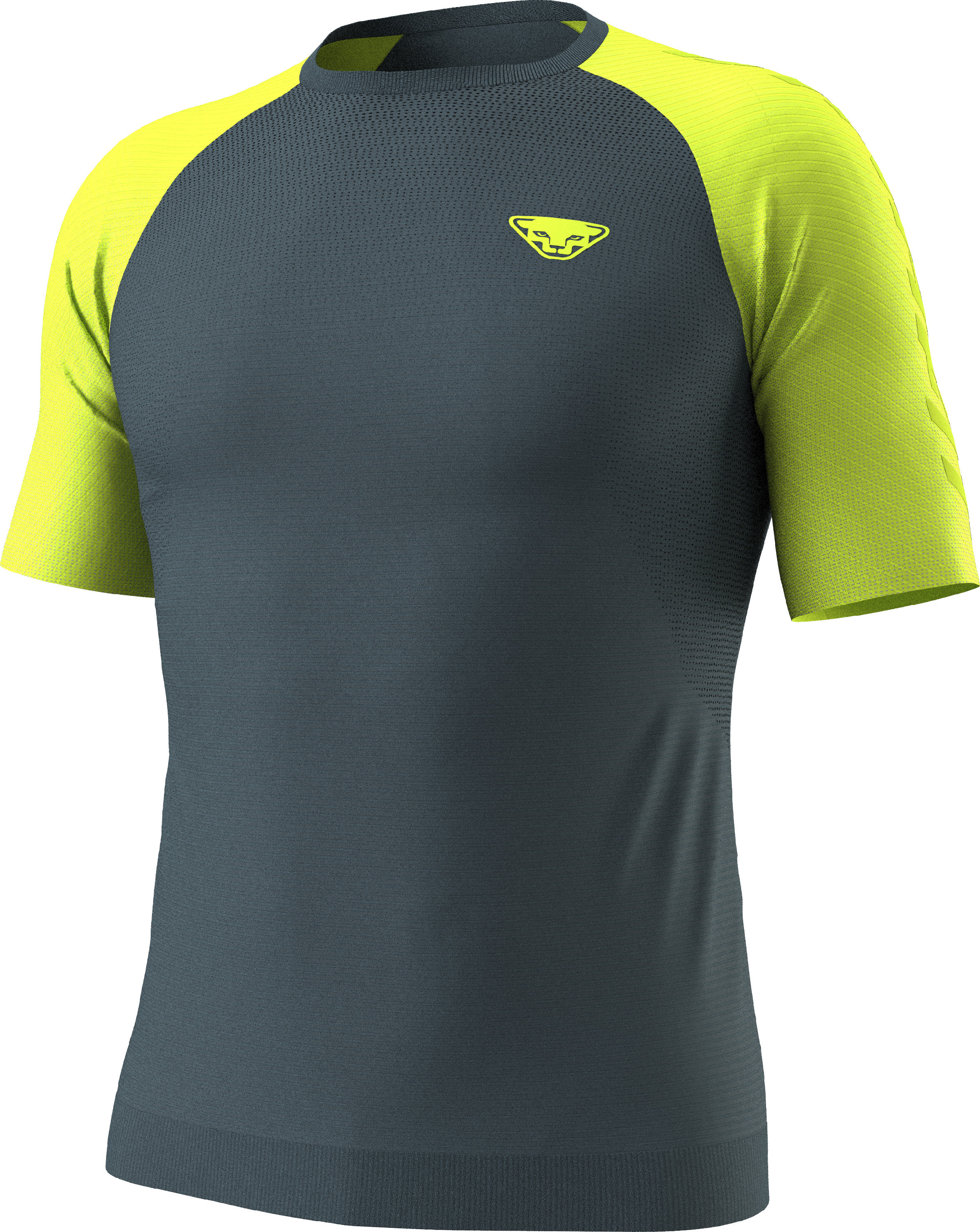 Triko Dynafit Ultra S-Tech S/S Tee cinder Barva: šedá / limetková, Velikost: S / M