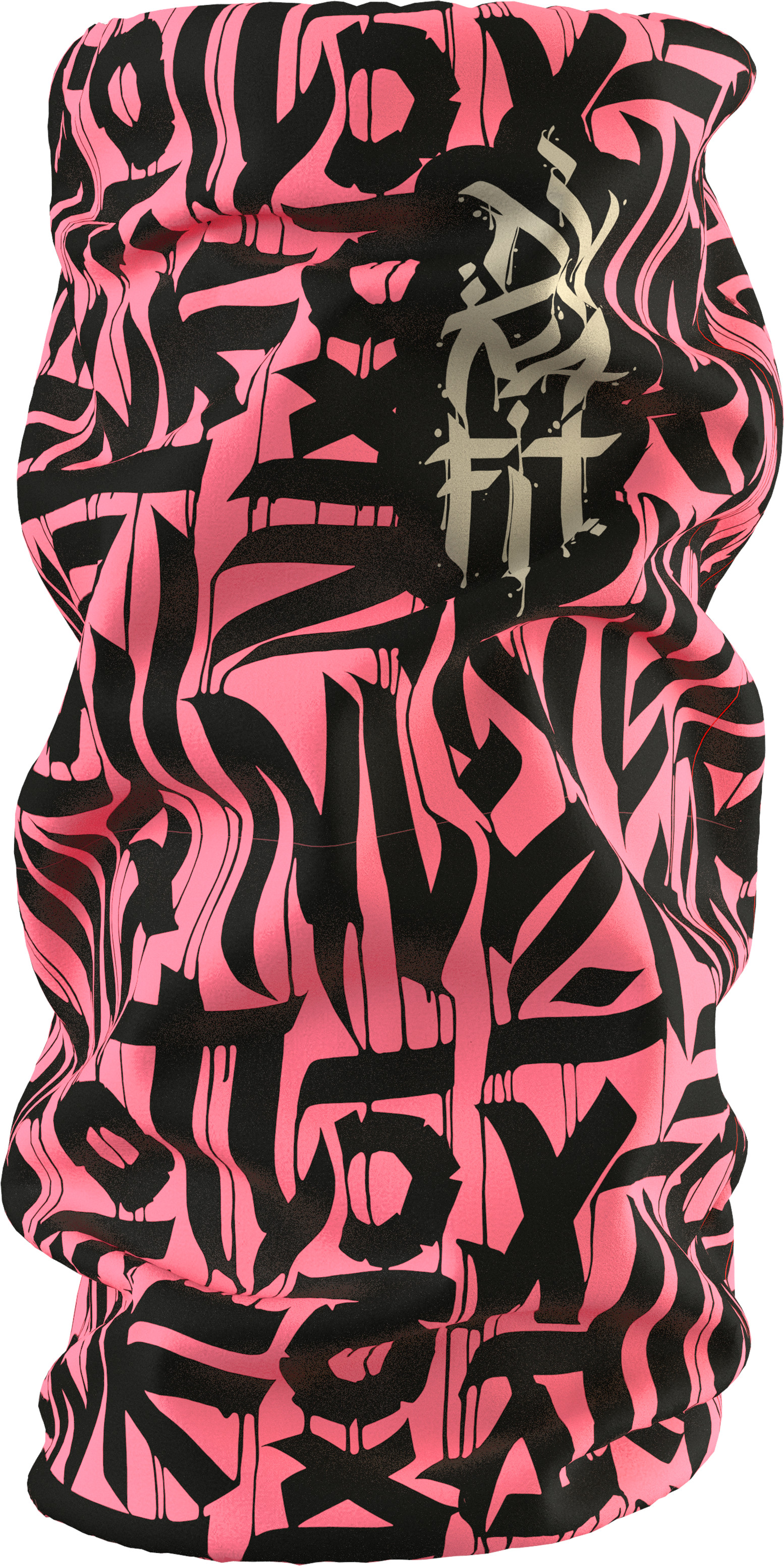 Nákrčník Dynafit Graphic Neck Gaiter ultra coral/6A11 Barva: korálová / černá, Velikost: UNI