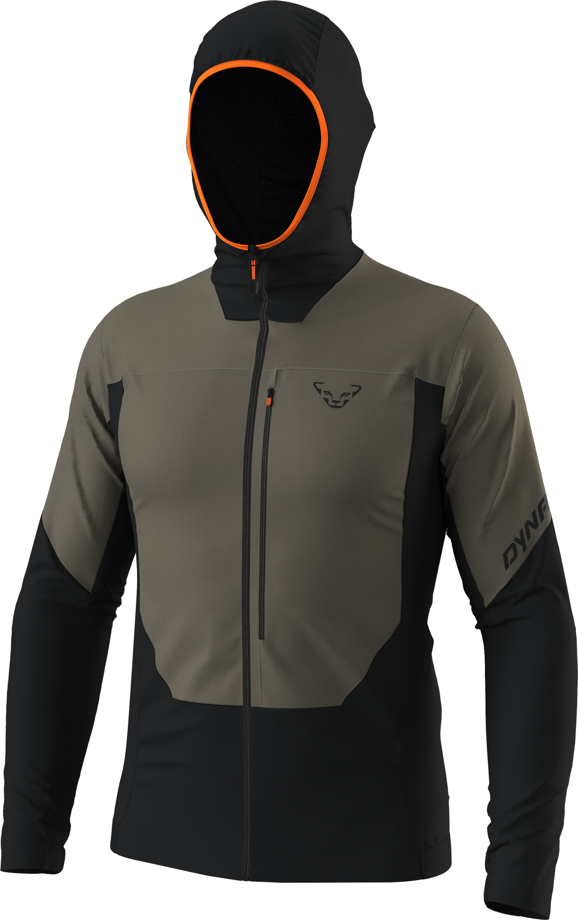 Bunda Dynafit Traverse Insulation Hooded fallen rock Barva: khaki / černá, Velikost: L