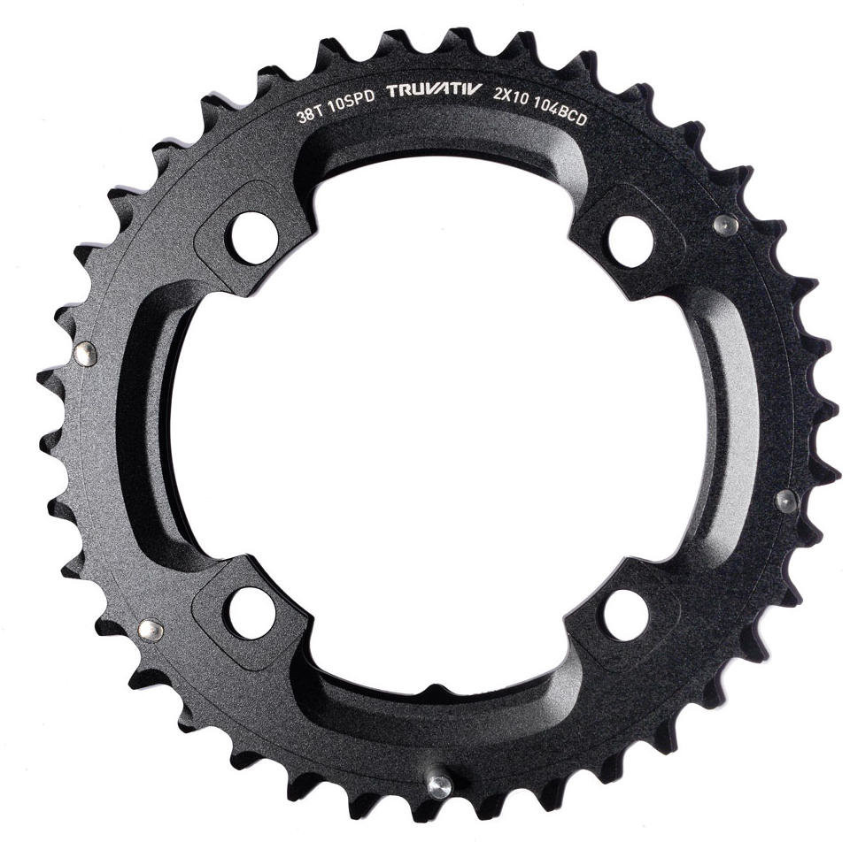 Převodník SRAM / Truvativ MTB 104 S1 49 Chainline AL5 x10 No Pin blast black (38/24) - demontovaný Barva: černá, Počet zubů: 38 zubů