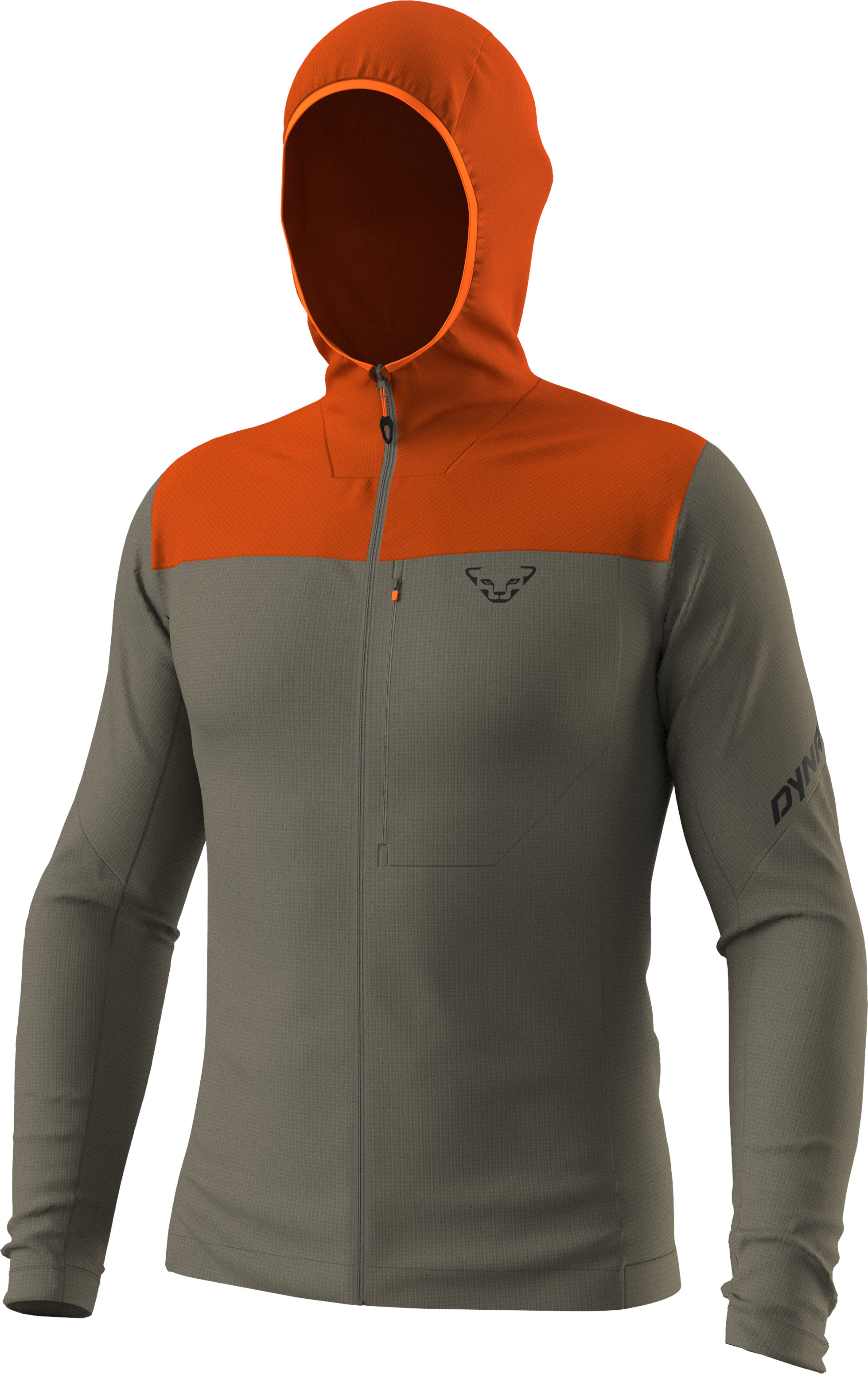 Mikina Dynafit Traverse Thermal Hooded alabama Barva: khaki / oranžová, Velikost: L