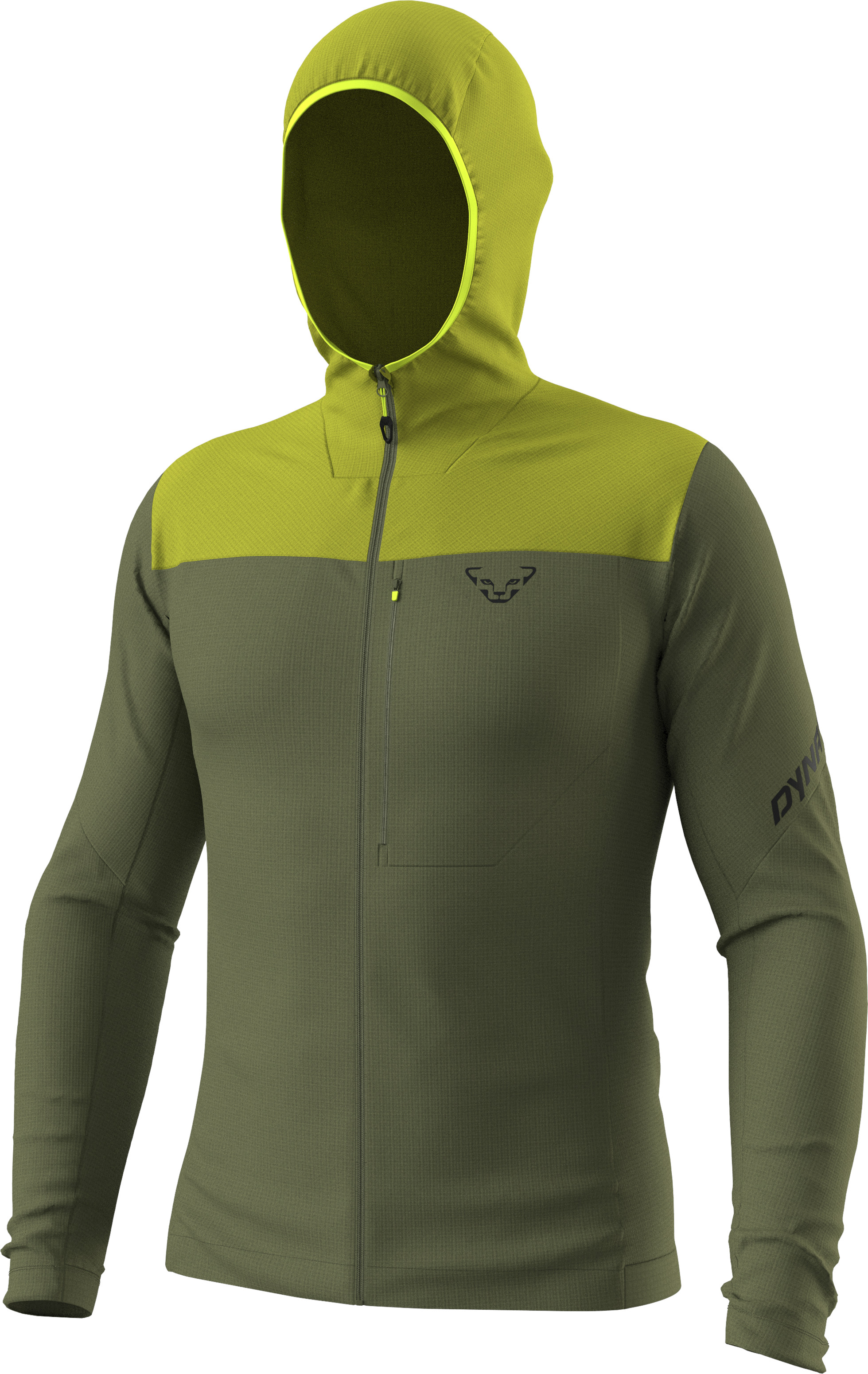 Mikina Dynafit Traverse Thermal Hooded golden lime Barva: zelená / limetková, Velikost: M