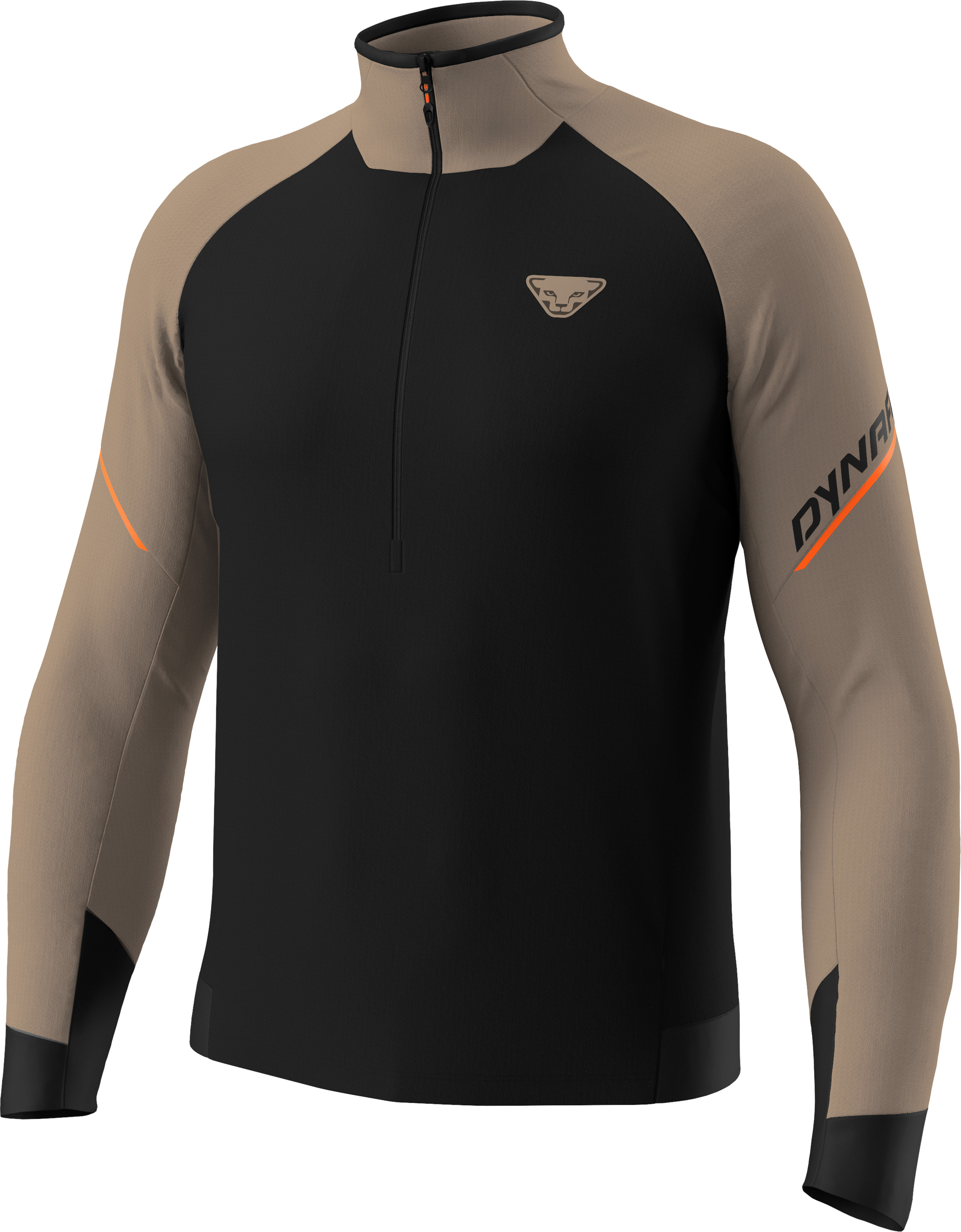 Mikina Dynafit Alpine Longsleeve 1/2 Zip fallen rock Barva: černá / khaki, Velikost: L