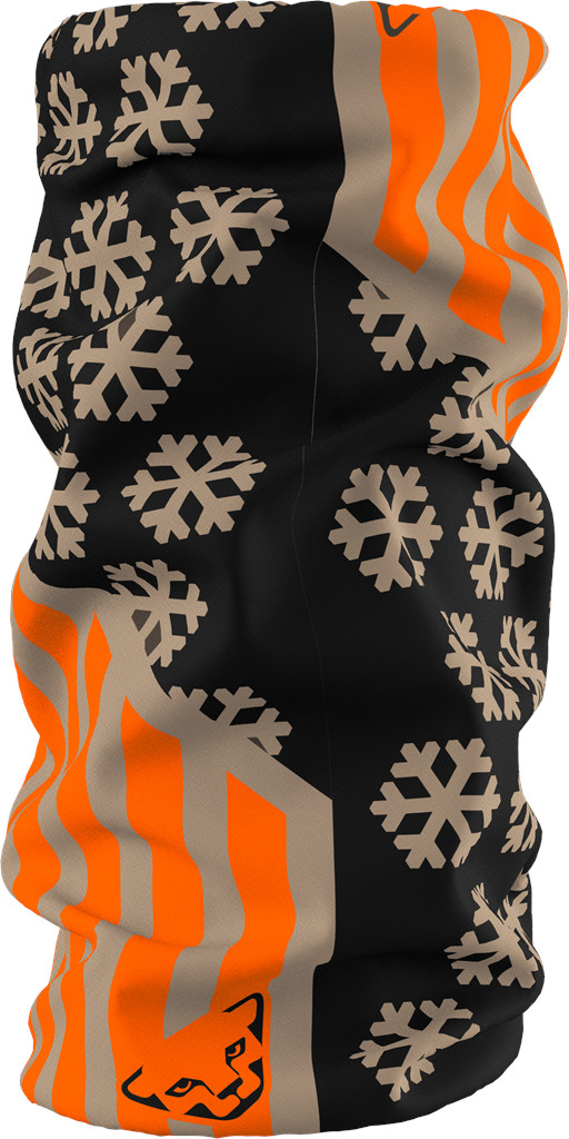 Nákrčník Dynafit Graphic Neck Gaiter fallen rock Barva: černá / oranžová / khaki, Velikost: UNI