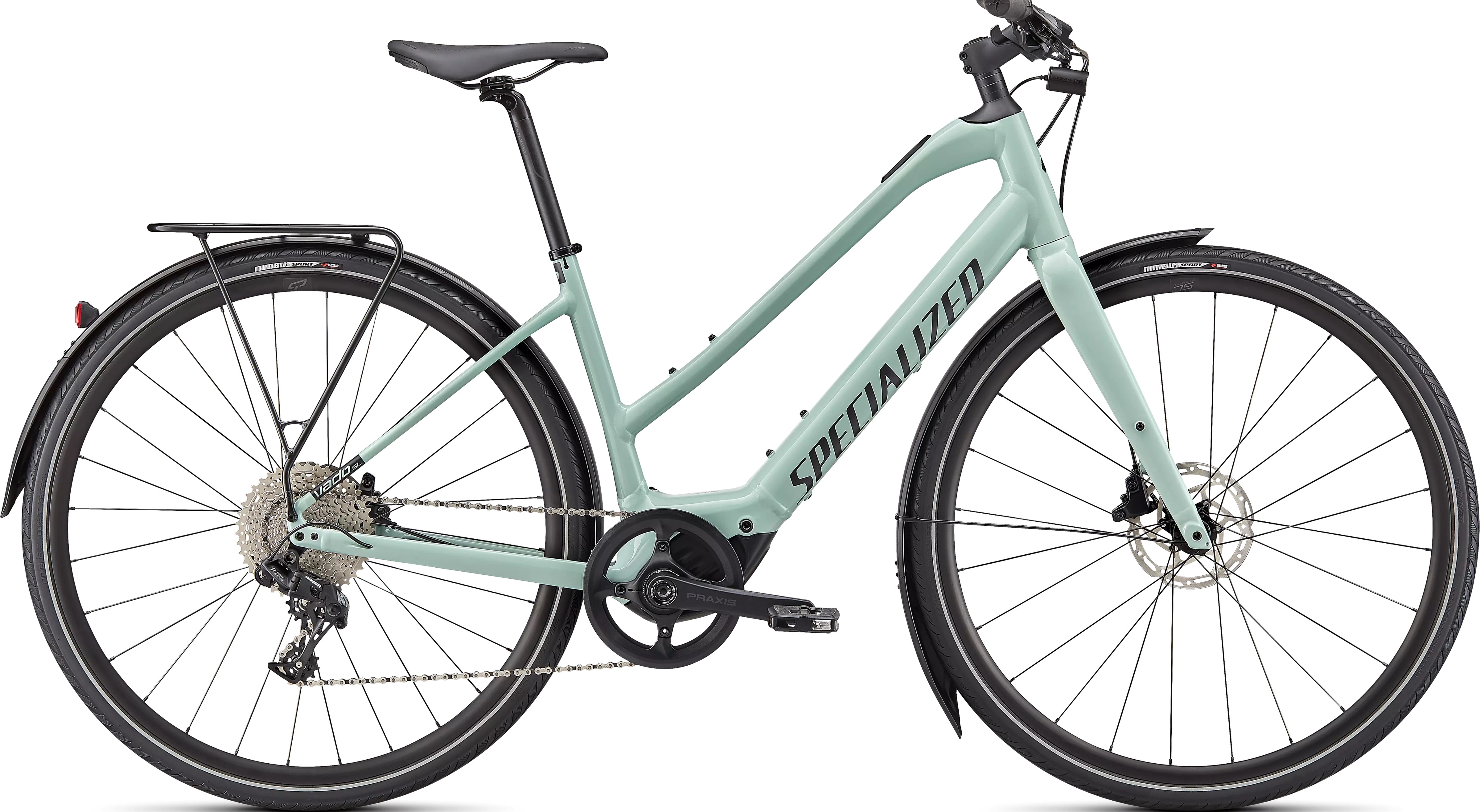 Specialized Turbo Vado SL 4.0 Step Through white sage/black reflective Barva: modrá, Velikost: XL