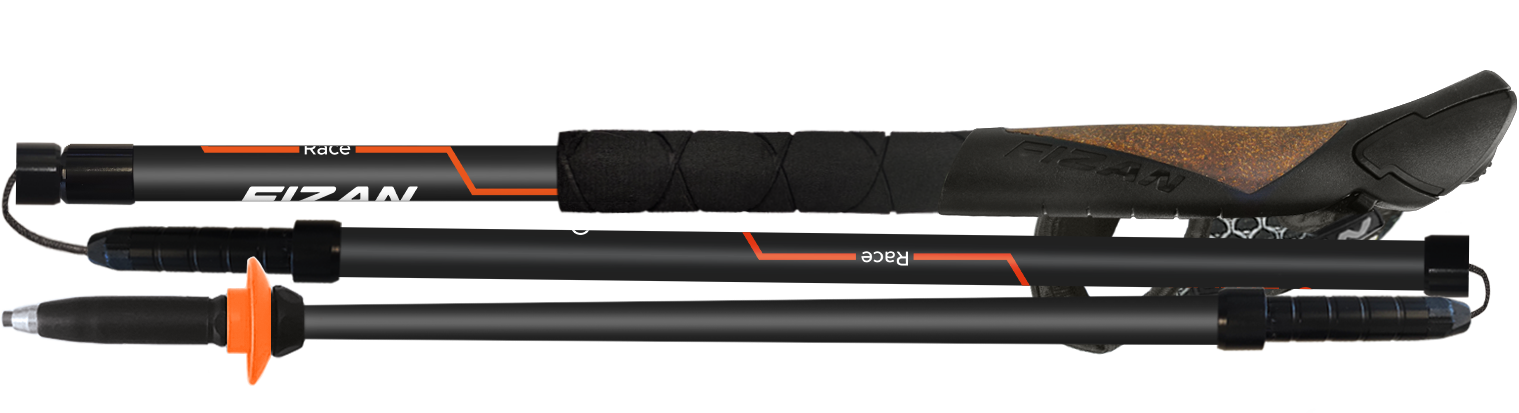 Hole Fizan Ultrax Race Carbon Orange Délka hole: 120 cm
