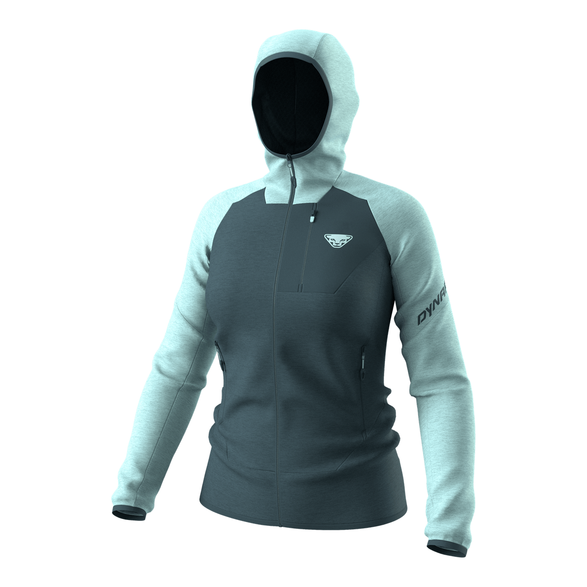 Dámská bunda Dynafit Radical Wool Hooded Jacket cloud blue Barva: Cloud Blue, Velikost: M