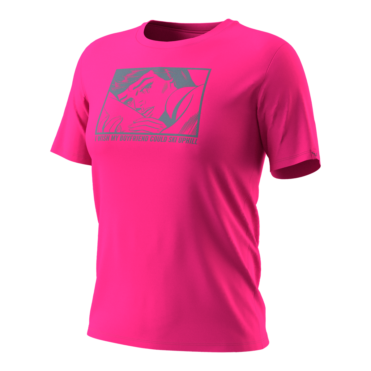 Dámské tričko Dynafit Graphic Cotton flamingo Barva: flamingo, Velikost: M