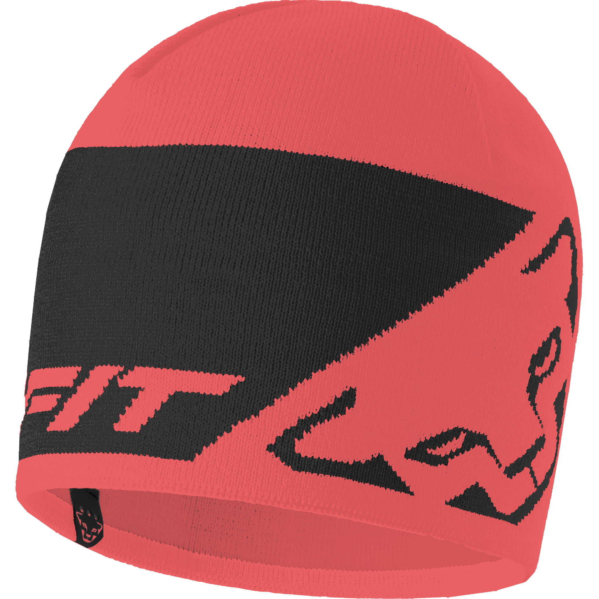 Čepice Dynafit Leopard Logo Beanie cabana/black out Barva: korálová / černá, Velikost: UNI58