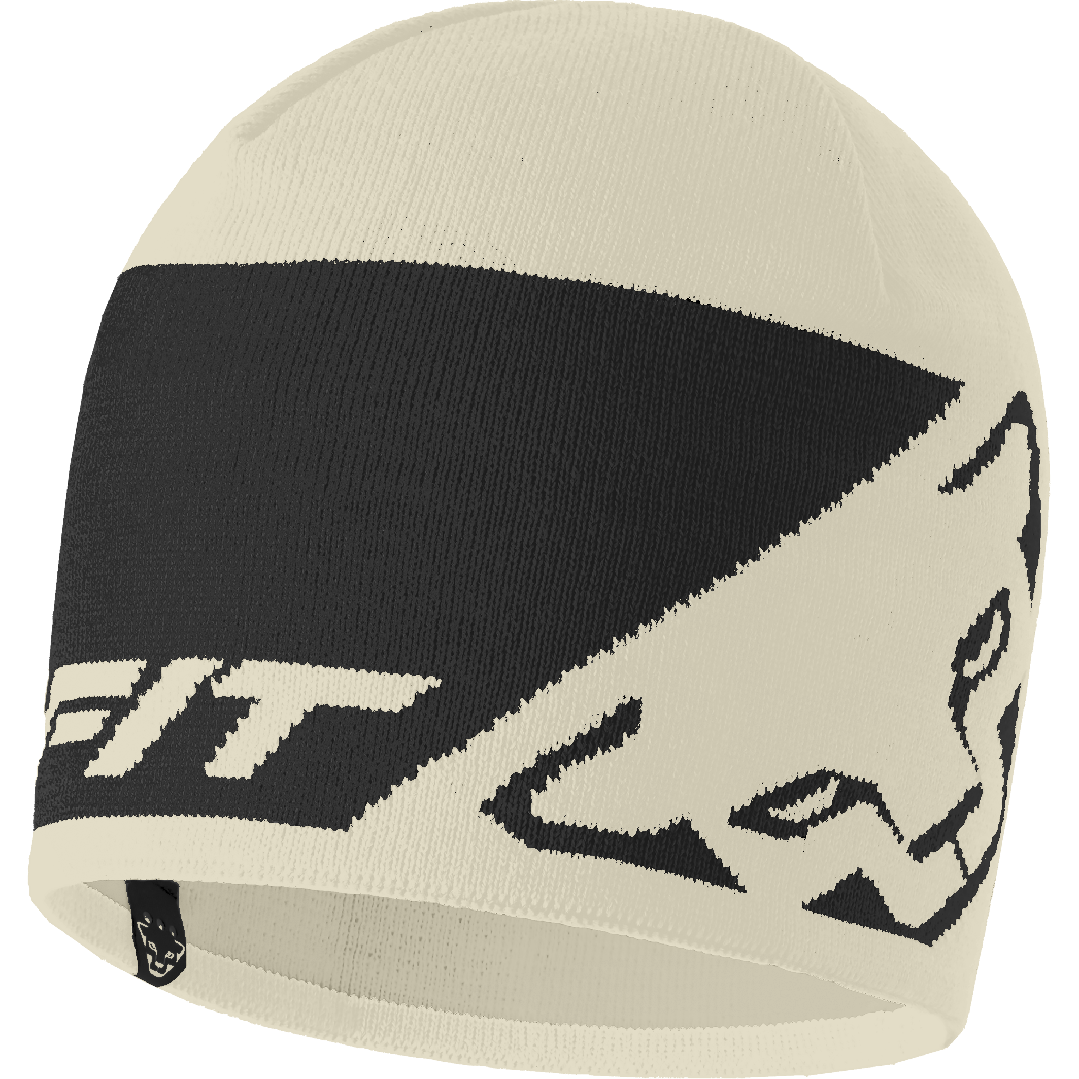 Čepice Dynafit Leopard Logo Beanie overcast/black out Barva: krémová / černá, Velikost: UNI58
