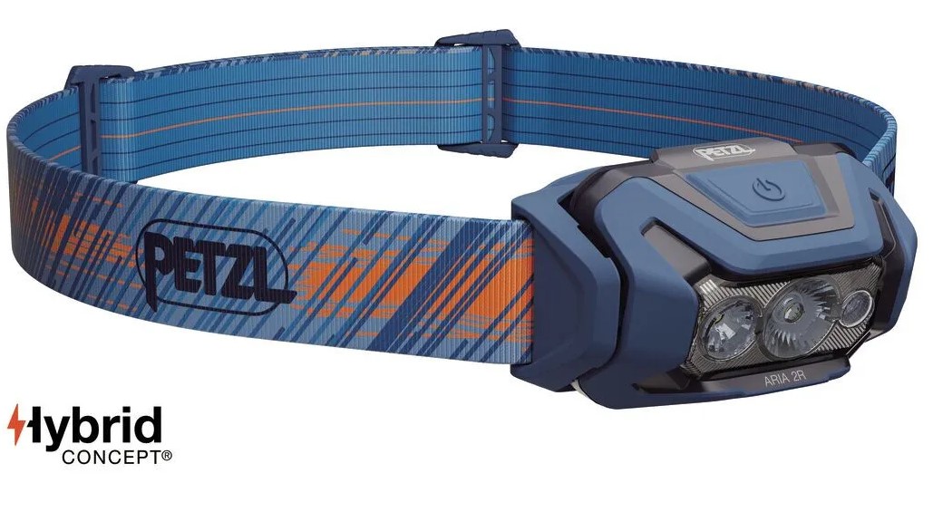 Čelovka Petzl Aria 2R RGB Barva: modrá